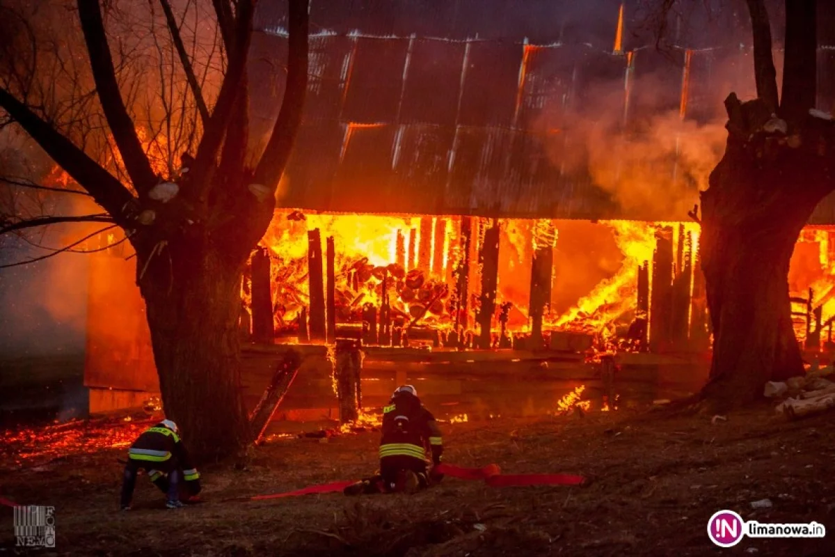 Znaczne straty w wyniku pożaru (wideo)