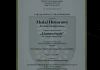 Medal Honorowy Powiatu Limanowskiego dla zespołu "Limanowianie" - zdjęcie główne
