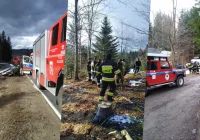 Wjechał autem do rowu, rozebrał się i oddalił do lasu. Szukały go służby - zdjęcie główne