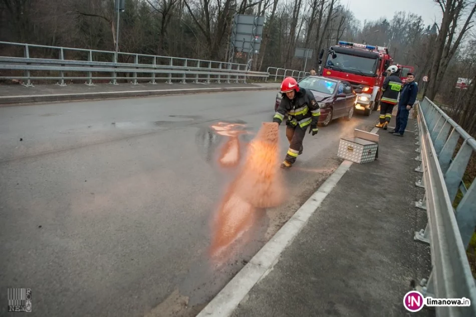 Samochód uderzył w bariery mostu - zdjęcie 2