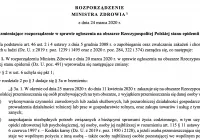 Nowe Rozporządzenie Ministra Zdrowia w sprawie stanu epidemii (przepisy) - zdjęcie główne