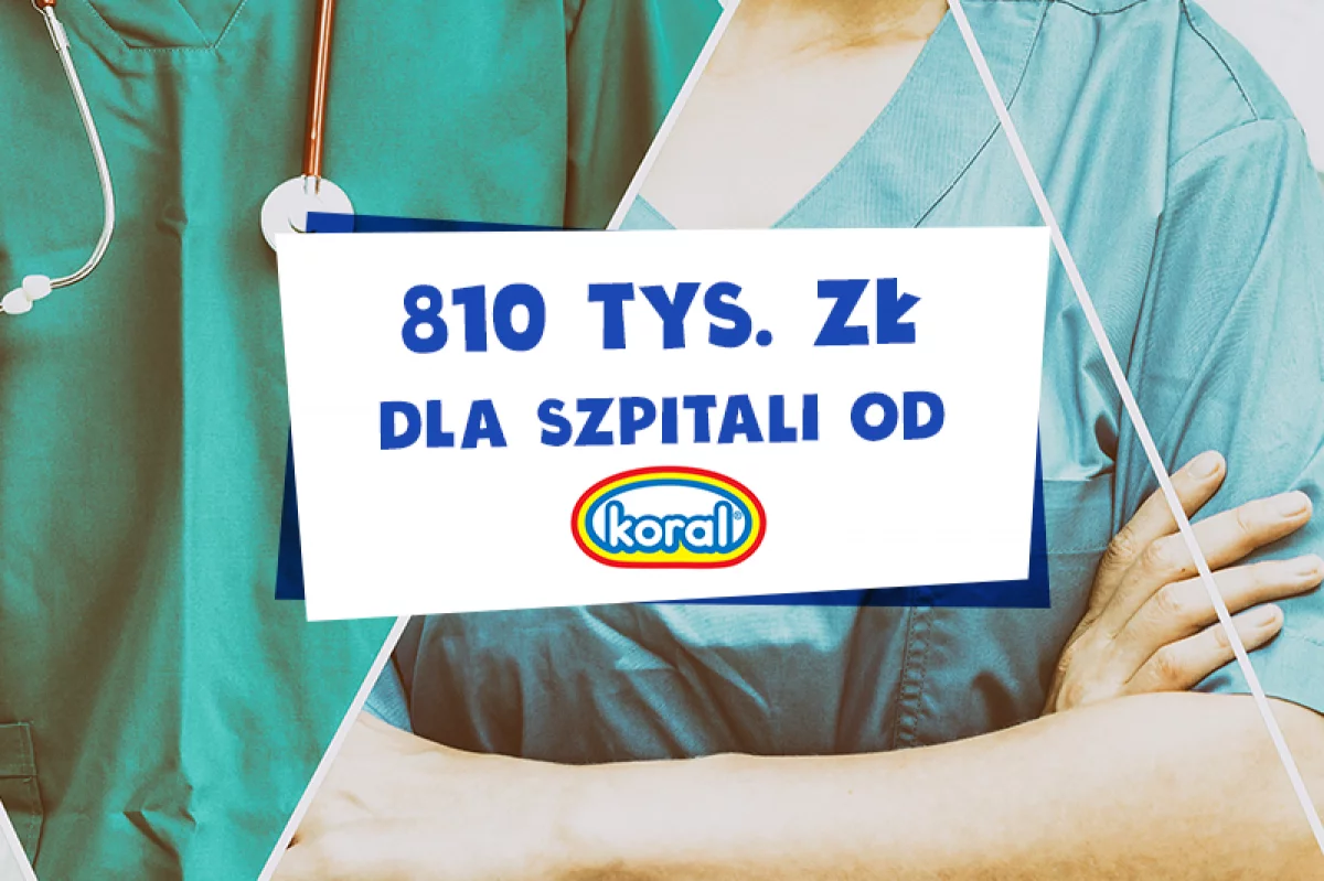 Firma Koral przekazuje 810 tys. zł dla szpitali