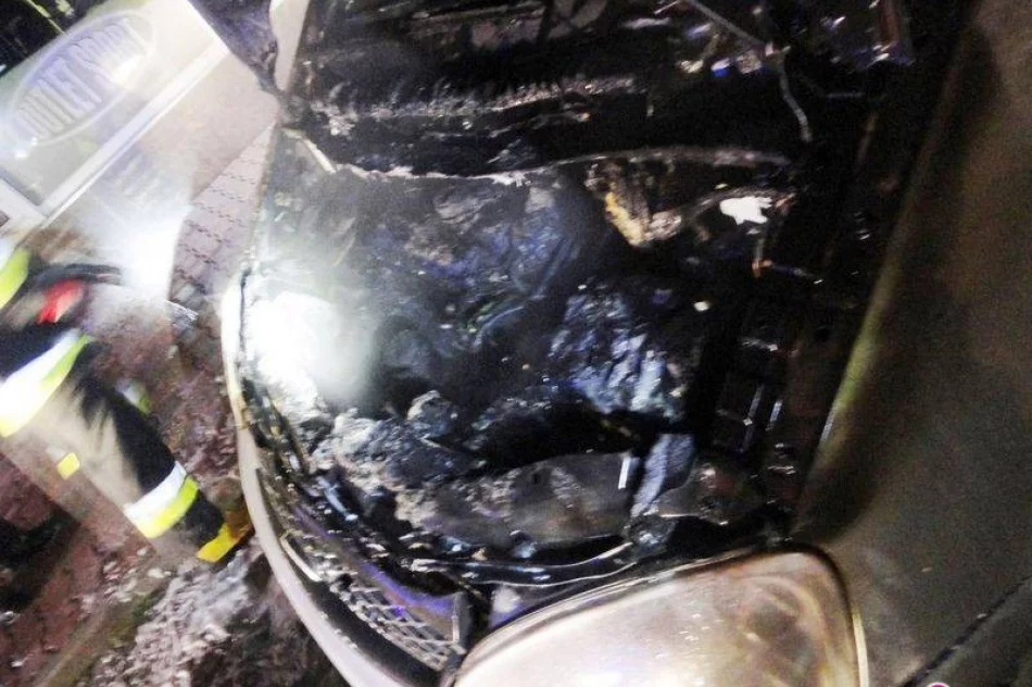 Pożar samochodu na ul. Tarnowskiej - zdjęcie 2
