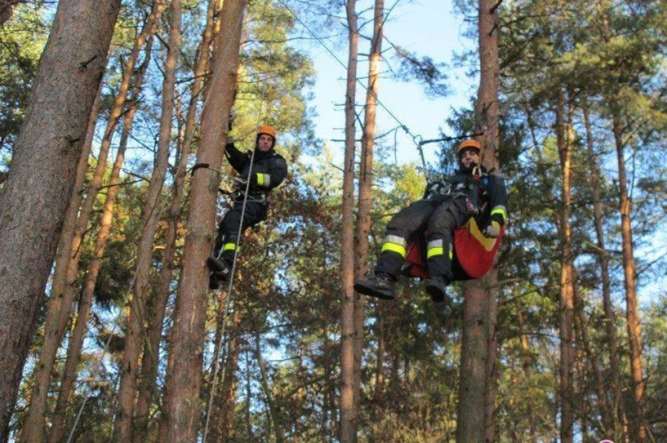 Warsztaty z zakresu ewakuacji z drzew w Tarnowskich Górach - zdjęcie 3