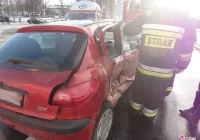 Zderzenie dwóch samochodów przy ul. Prażmowskiego - zdjęcie główne