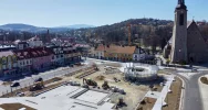Limanowski Rynek z lotu ptaka w czasach pandemii - zdjęcie 2