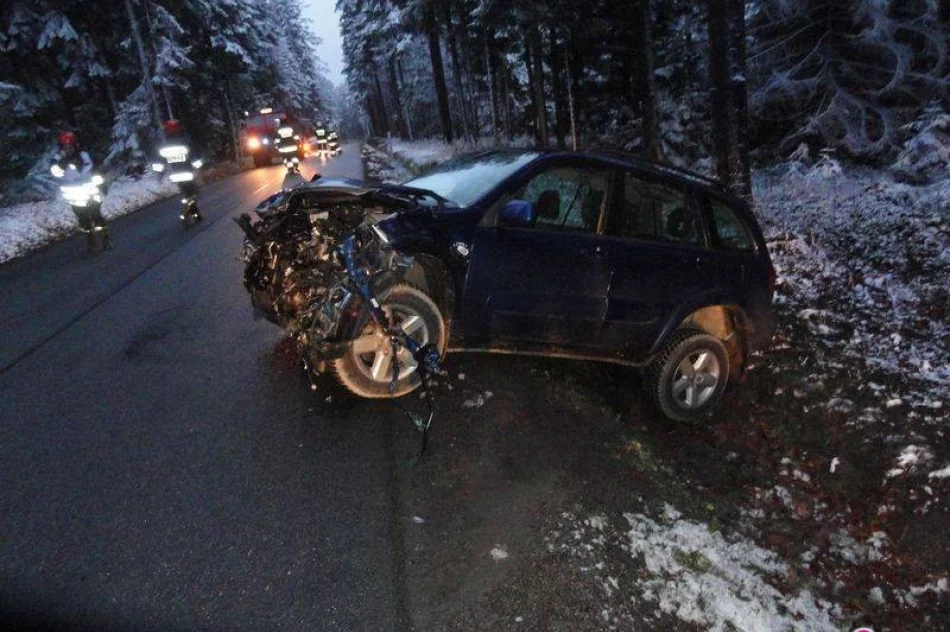 Zderzenie samochodu osobowego i dostawczego - zdjęcie 3