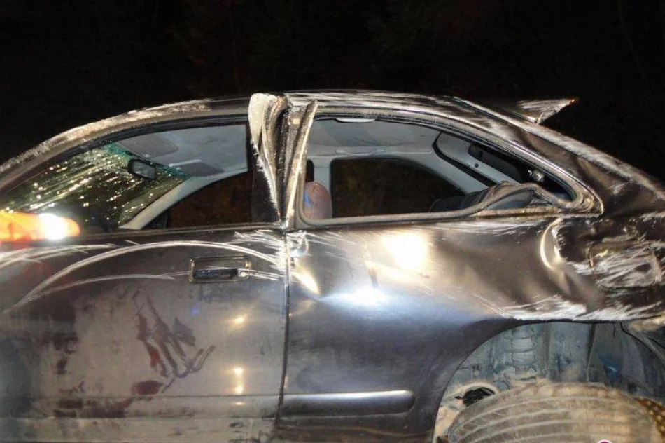 Dachowanie samochodu na Krzyżówce - zdjęcie 2