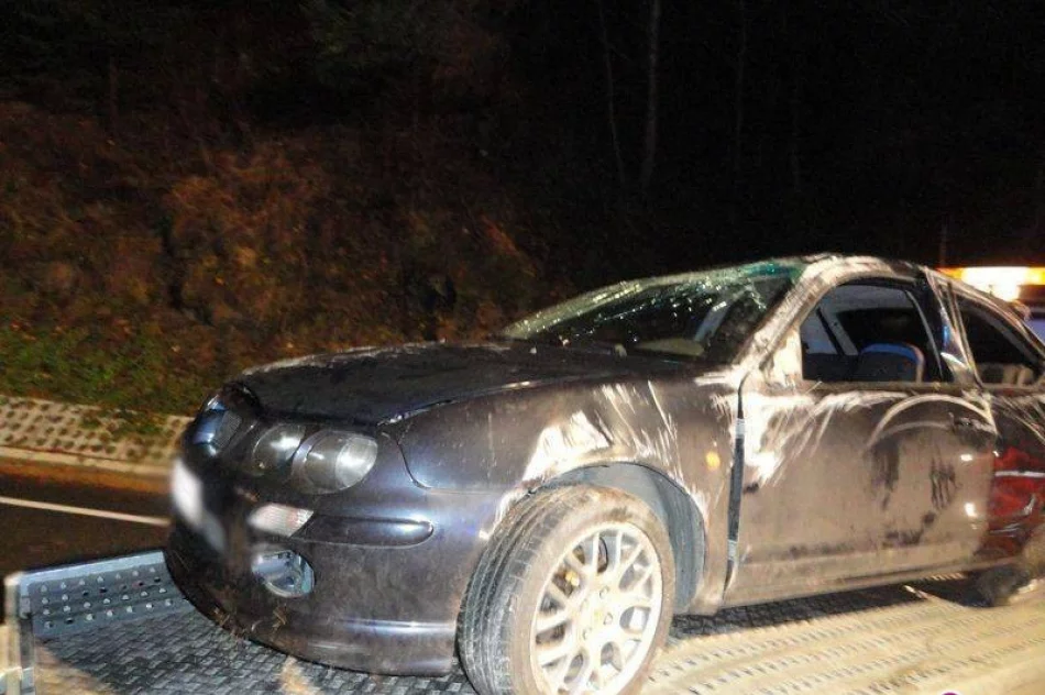 Dachowanie samochodu na Krzyżówce - zdjęcie 3