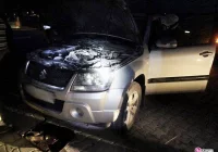 Pożar samochodu w Tęgoborzy - zdjęcie główne