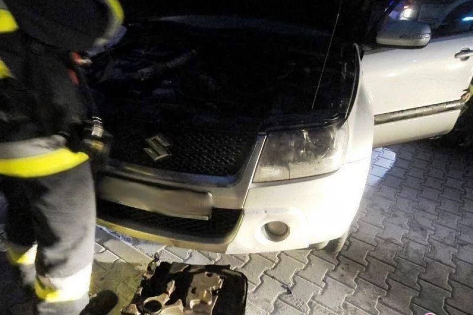 Pożar samochodu w Tęgoborzy - zdjęcie 3