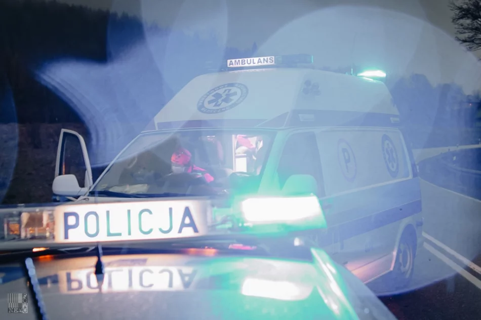 Samochód wypadł z jezdni i zatrzymał się w przydrożnym rowie - zdjęcie 7