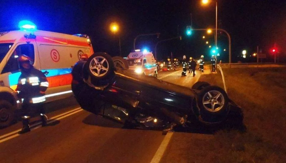 Zderzenie dwóch samochodów w Starym Sączu - zdjęcie 1