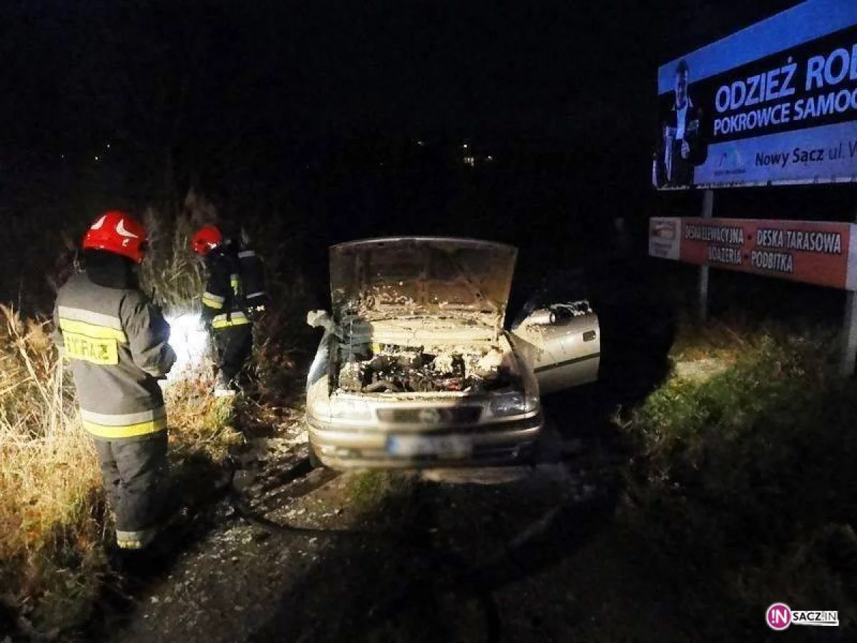 Pożar samochodu w Wielopolu