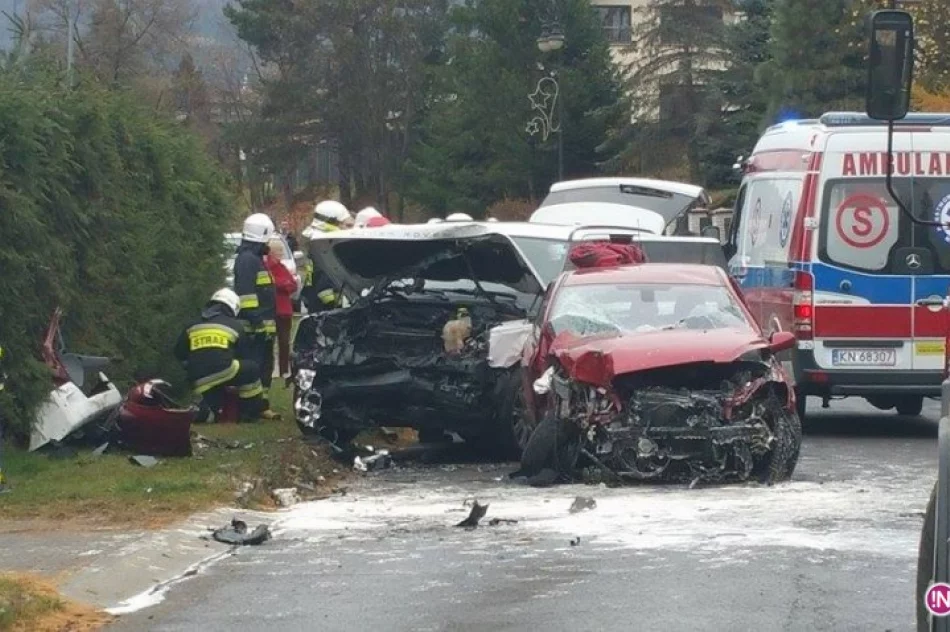 Muszyna: zderzenie dwóch samochodów osobowych - zdjęcie 2