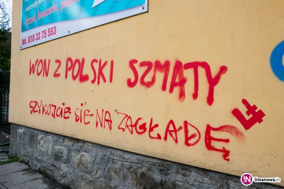 Napisy 'szykujcie się na zagładę' zamalowane, policja szuka sprawców (wideo) - zdjęcie 4