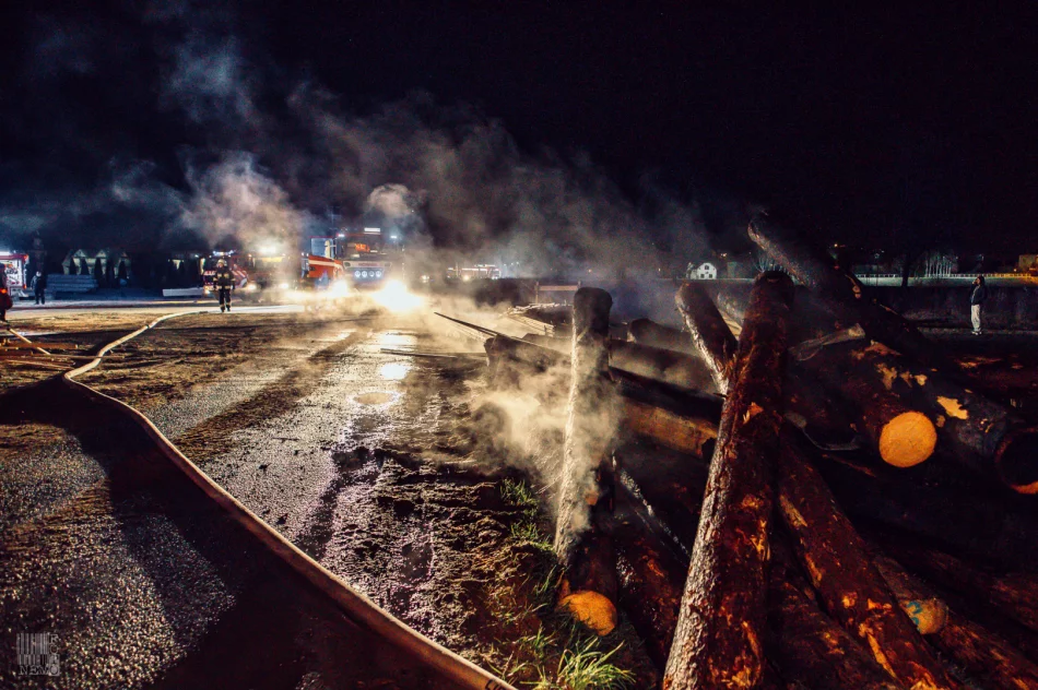 Spłonął budynek, wyposażenie i gotowe produkty. Pożar gasiło 46 strażaków - zdjęcie 6