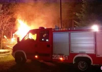 Pożar domku letniskowego w Rożnowie - zdjęcie główne
