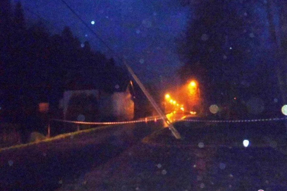 W Piwnicznej Zdroju samochód wypadł z drogi i uderzył w słup - zdjęcie 2