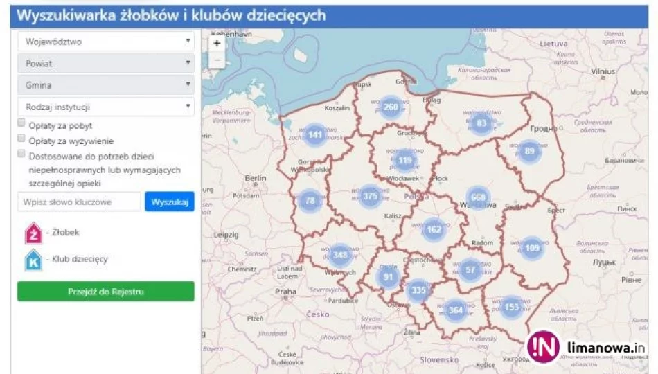 Mapa żłobków i klubów dziecięcych - zdjęcie 1