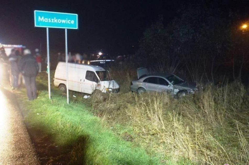 Maszkowice: dwa samochody w rowie - zdjęcie 3