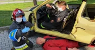 Ćwiczenia limanowskiej JRG. Tematem poszkodowany z koronawirusem - zdjęcie 4