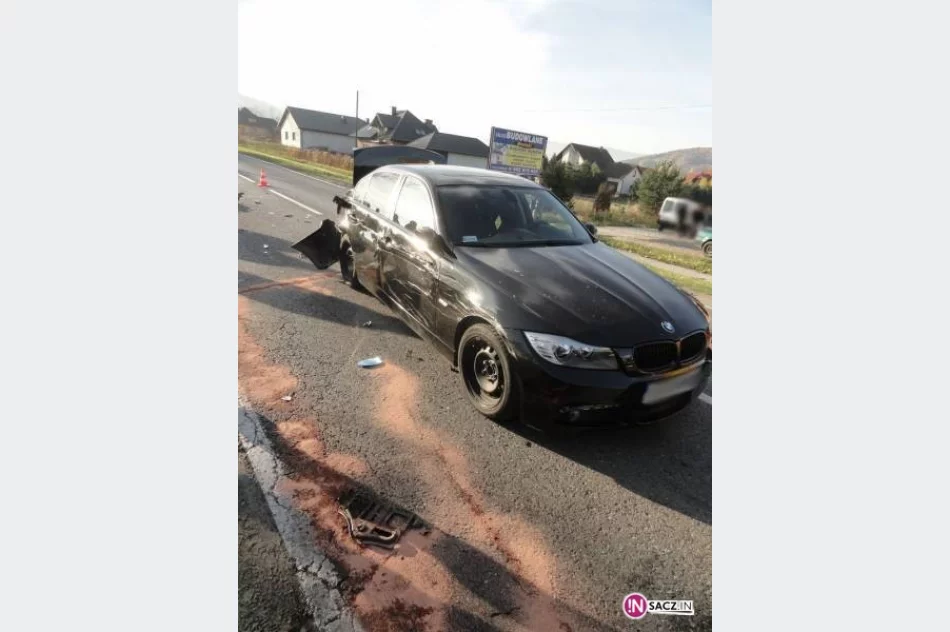 Biała - Niżna: zderzenie dwóch samochodów - zdjęcie 2