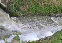 Niekontrolowane zrzuty ścieków z gminnej oczyszczalni znów zanieczyściły rzekę - zdjęcie główne