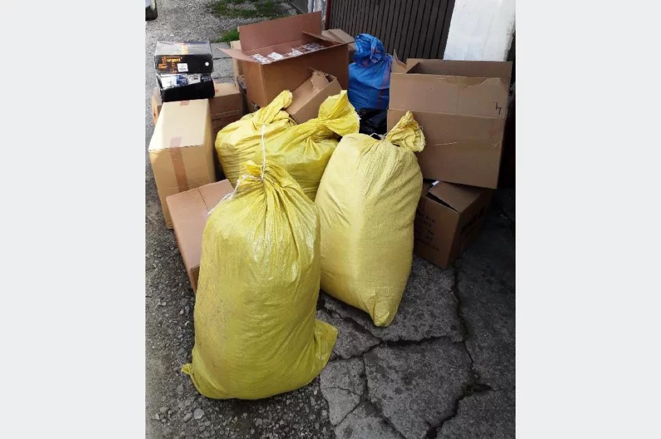 Limanowscy policjanci ujawnili 96 kg krajanki tytoniowej i 77 tysięcy papierosów bez akcyzy - zdjęcie 2