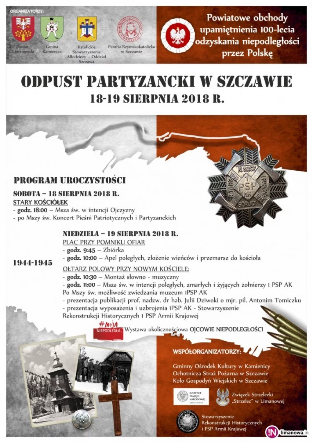 Odpust Partyzancki w Szczawie - 18-19 sierpnia 2018