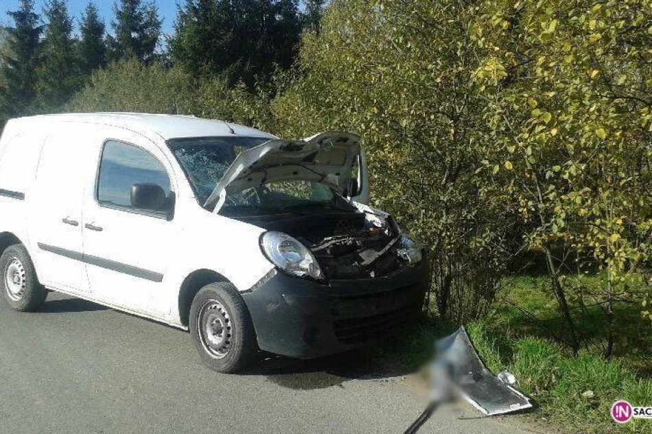 Nowy Sącz, ul. Wiklinowa - auto zderzyło się z motorem - zdjęcie 3