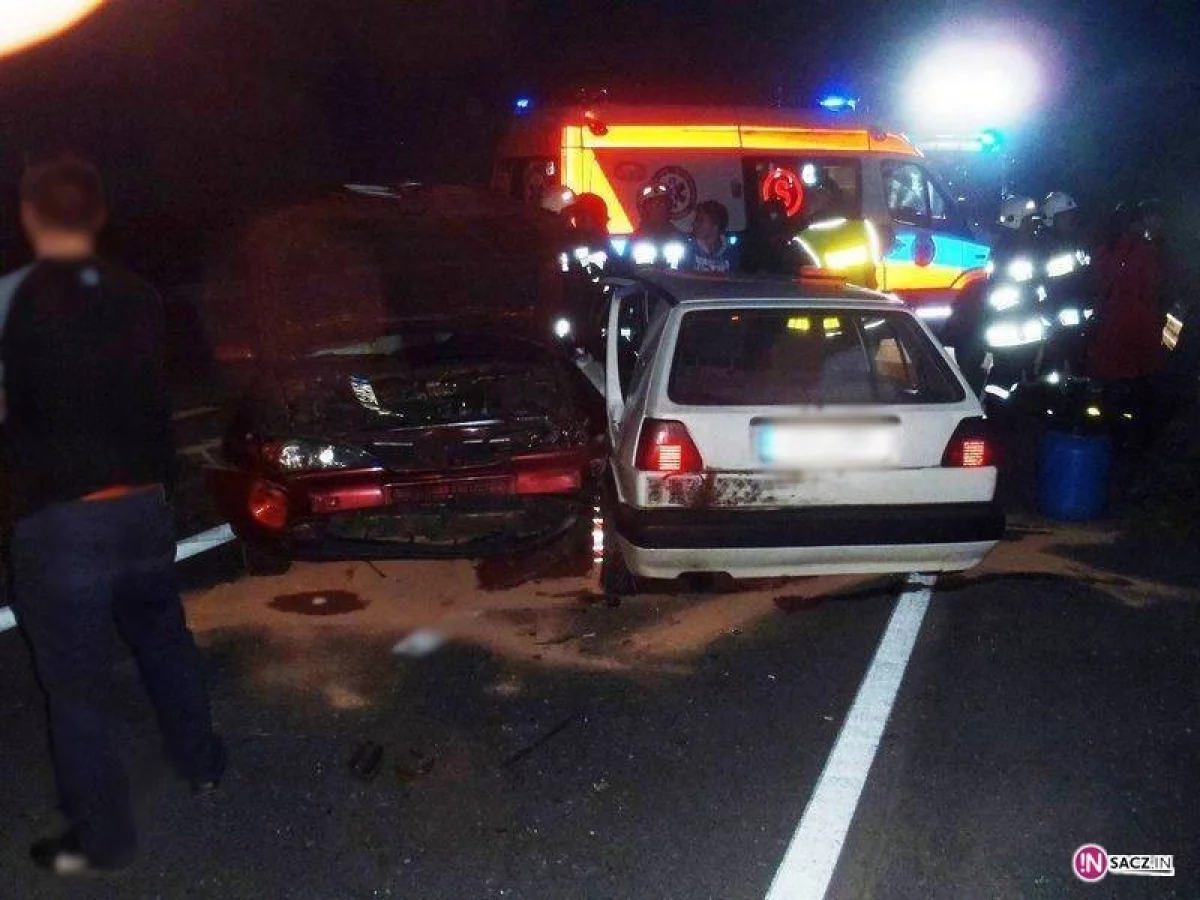 Stary Sącz - dwie osoby ranne w zderzeniu dwóch samochodów