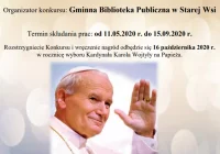 Gminny Konkurs 100. urodzin Karola Wojtyły - w bibliotece w Starej Wsi - zdjęcie główne