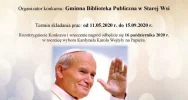 Gminny Konkurs 100. urodzin Karola Wojtyły - w bibliotece w Starej Wsi - zdjęcie 2