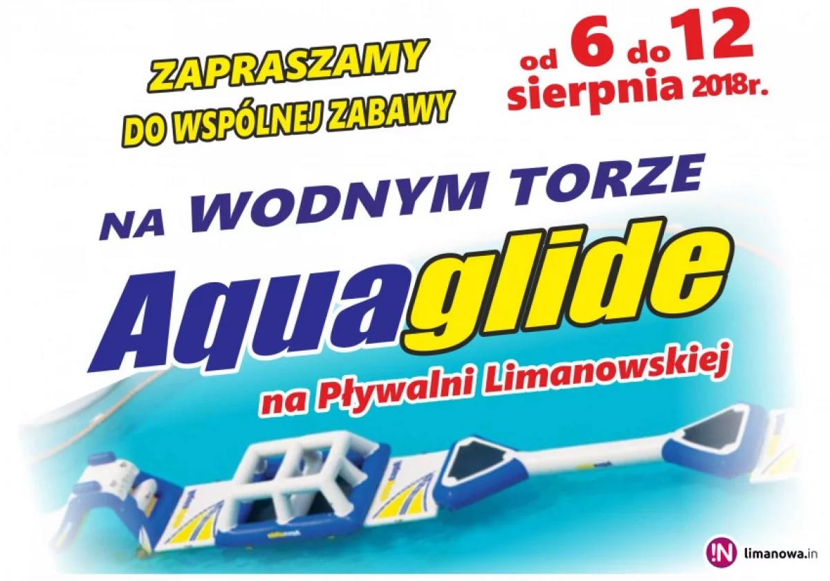 Wodny tor przeszkód AQUAGLIDE na Pływalni Limanowskiej