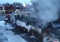 Barcice – pożar samochodu osobowego - zdjęcie główne