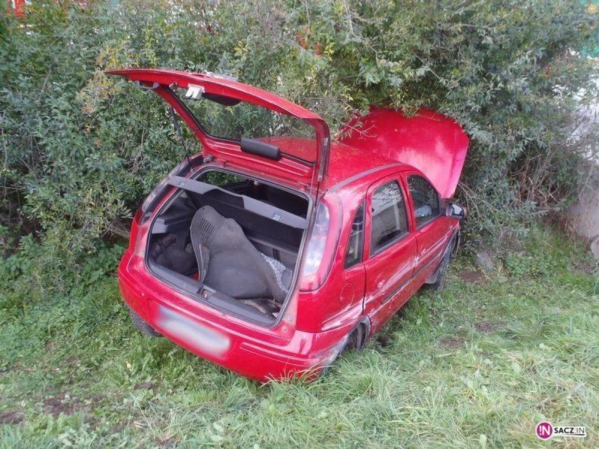 Zabrzeż - kolejne auto wypadło z drogi