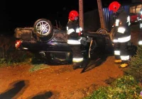 Czyrna – kobieta ranna podczas dachowania auta - zdjęcie główne