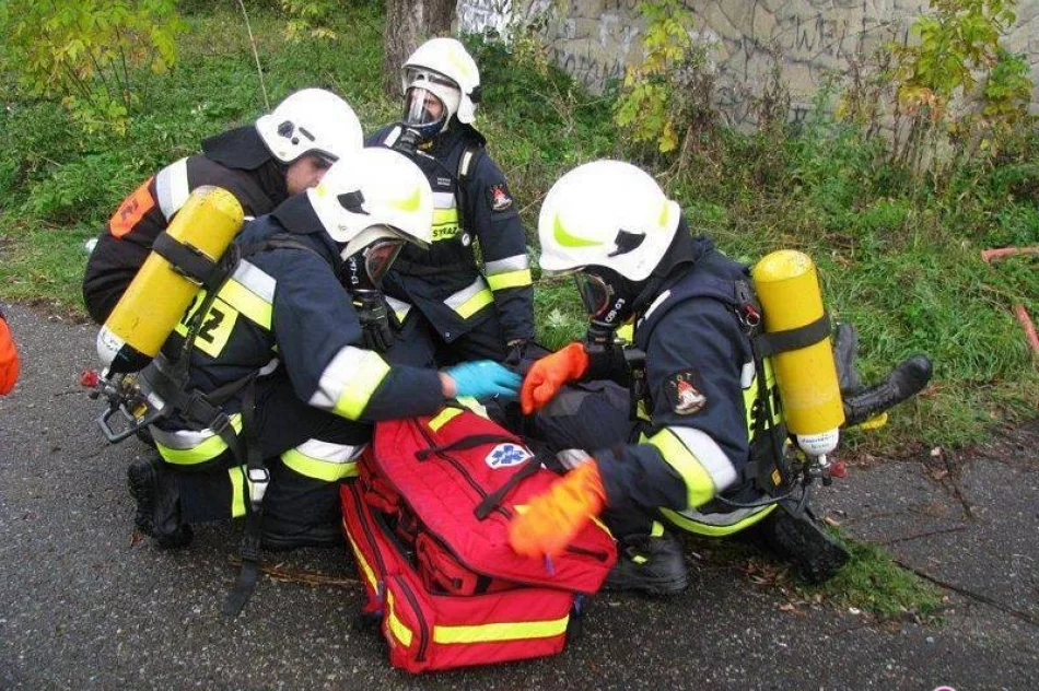 Myślec - ćwiczenia gminne jednostek OSP z terenu miasta i gminy Stary Sącz - zdjęcie 2