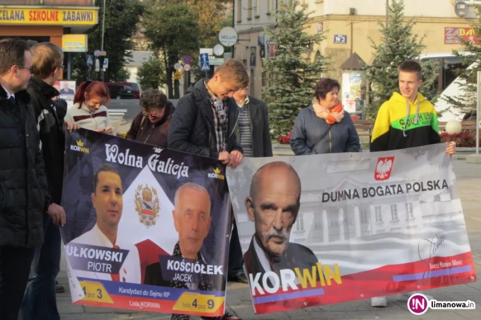 Przebrani za terrorystów protestowali na limanowskim Rynku - zdjęcie 2