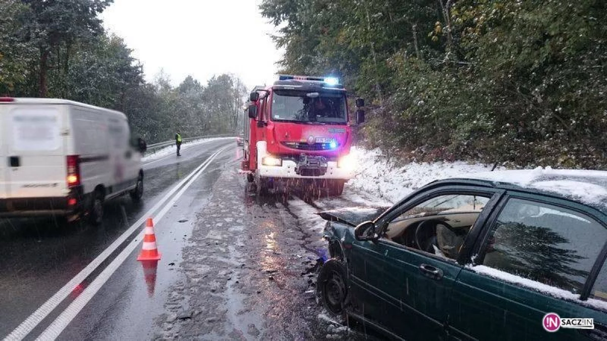 Zderzenie samochodów w Gródku, byli ranni