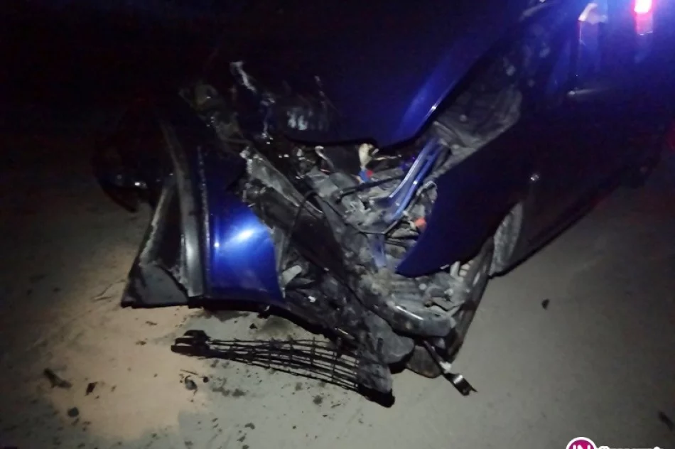 Groźnie wyglądające zderzenie na 'krajówce' - zdjęcie 2