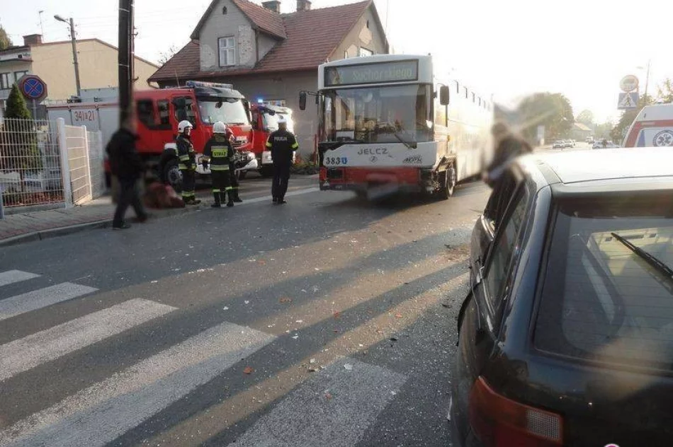 Na ulicy Paderewskiego autobus  MPK zderzył się z samochodem - zdjęcie 2