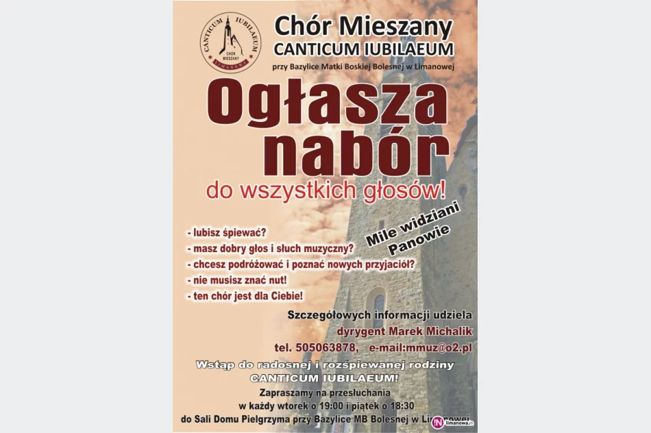 Canticum Iubilaeum ogłasza nabór - zdjęcie 2