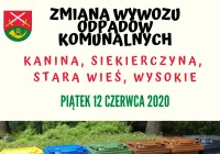 Zmiana tereminu wywozu odpadów komunalnych. - zdjęcie główne
