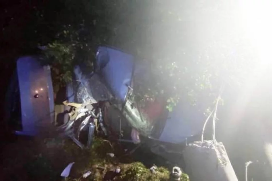 Samochód wypadł z drogi i uderzył w słup energetyczny - jedna osoba zginęła - zdjęcie 2