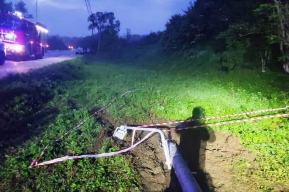 Samochód wypadł z drogi i uderzył w słup energetyczny - jedna osoba zginęła - zdjęcie 5