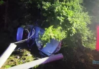 Mieszkańcy Limanowszczyzny uczestnikami tragicznego wypadku. Nie żyje 24-letni pasażer, w ciężkim stanie 22-letni kierowca - zdjęcie główne