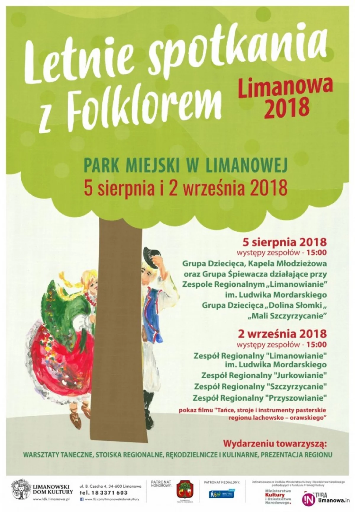 Letnie Spotkania z Folklorem - Limanowa 2018 już w najbliższą niedzielę!