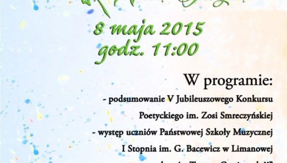 Limanowska Wiosna Poetycka - zdjęcie 1